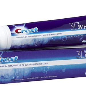 (PACK OF 2 TUBES) Crest 3D White ARTIC FRESH Icy Cool Mint Anti-Cavity & TOOTH WHITENING Toothpaste. Removes Up to 90% of Surface Stains on teeth! REFRESHING MINT FLAVOR! (2 Tubes, 4oz Each Tube)