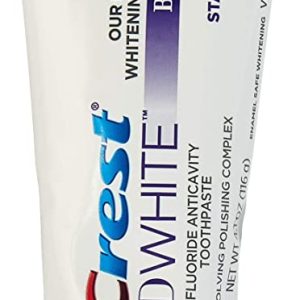 Crest 3 D White Brilliance, Enamel Safe Teeth Whitening Toothpaste, Mesmerizing Mint Flavour, 4.1 oz – Pack of 2