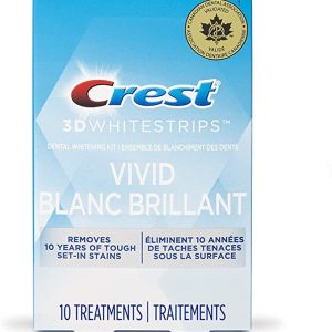 Crest 3d White Vivid Teeth Whitening Strips 10 Count