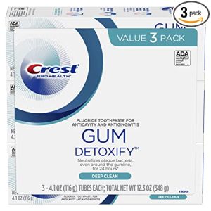 Crest Gum Detoxify Deep Clean Toothpaste Triple Pack, 12.3 Ounce