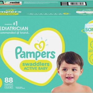 Diapers Size 7, 88 Count – Pampers Swaddlers Disposable Baby Diapers, (Packaging May Vary)