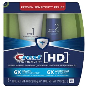 Crest Pro-Health HD Daily Two-Step Toothpaste System for a Healthier Mount and Whiter Teeth – 4.0 Oz and 2.3 Oz Tubes