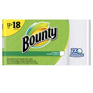 Bounty Paper Towels, White, Giant Rolls-12 ct