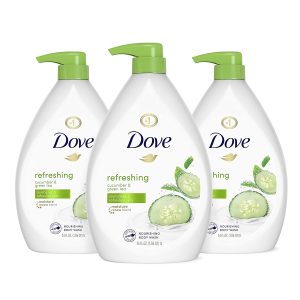 Dove Refreshing Body Wash with Pump Revitalizes and Refreshes Skin Cucumber and Green Tea Effectively Washes Away Bacteria While Nourishing Your…